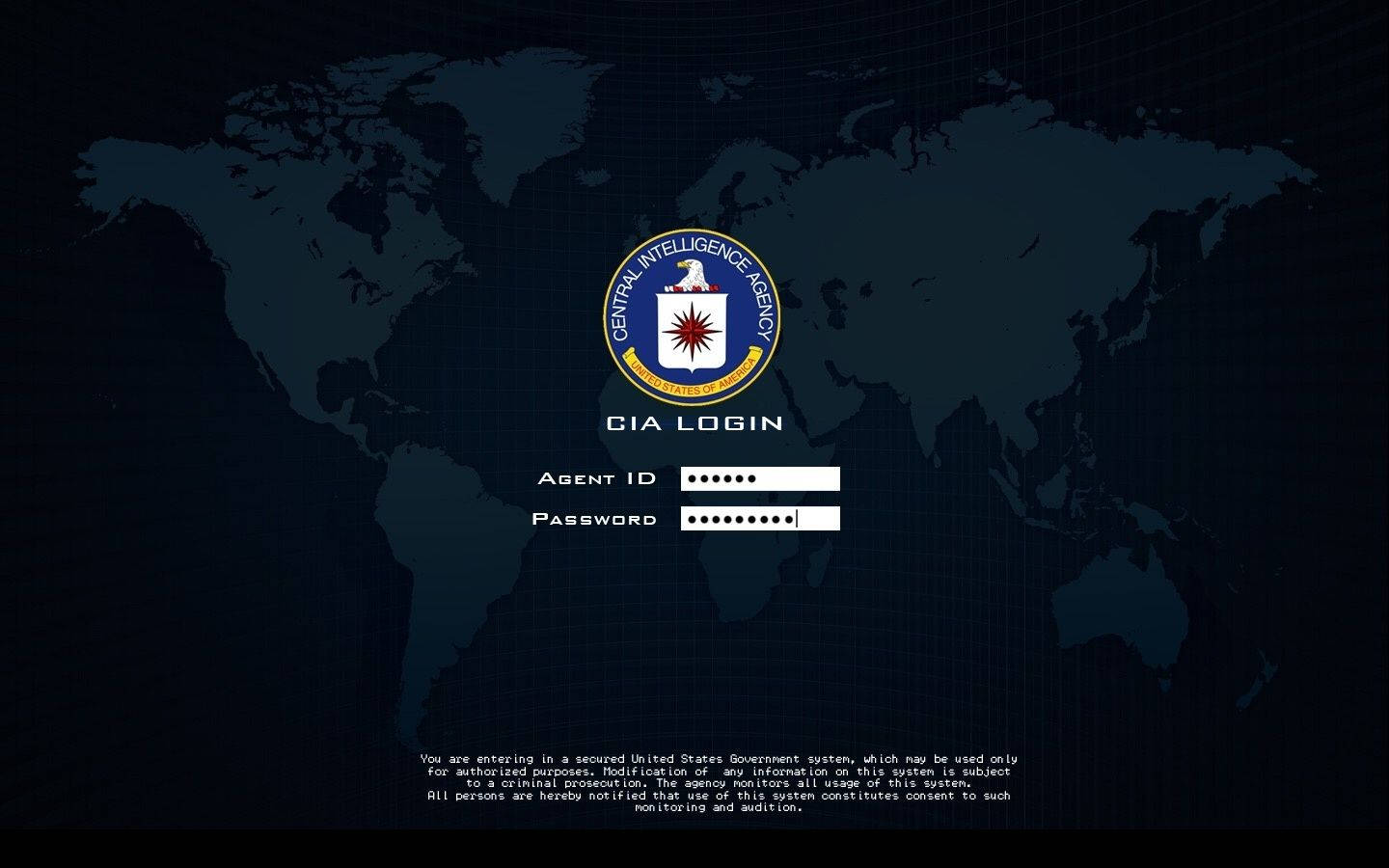 Cia Logo Login Design Wallpaper