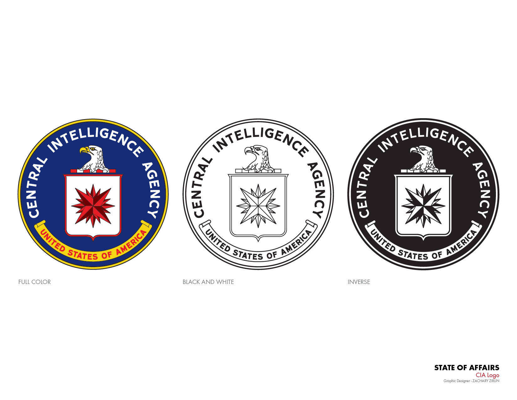 Cia Logo Seal Colors Wallpaper