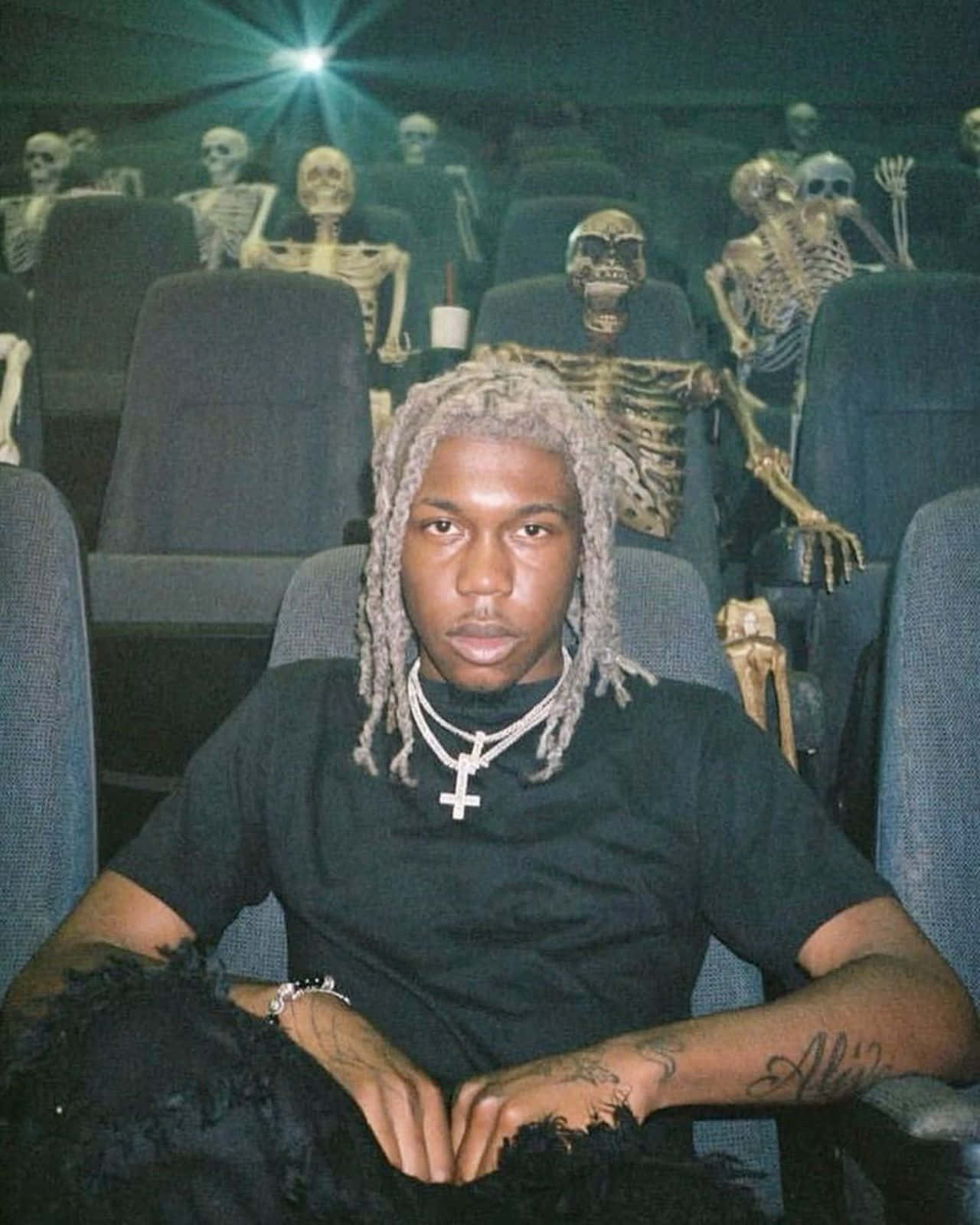 Cinema Skeleton Audience.jpg Wallpaper