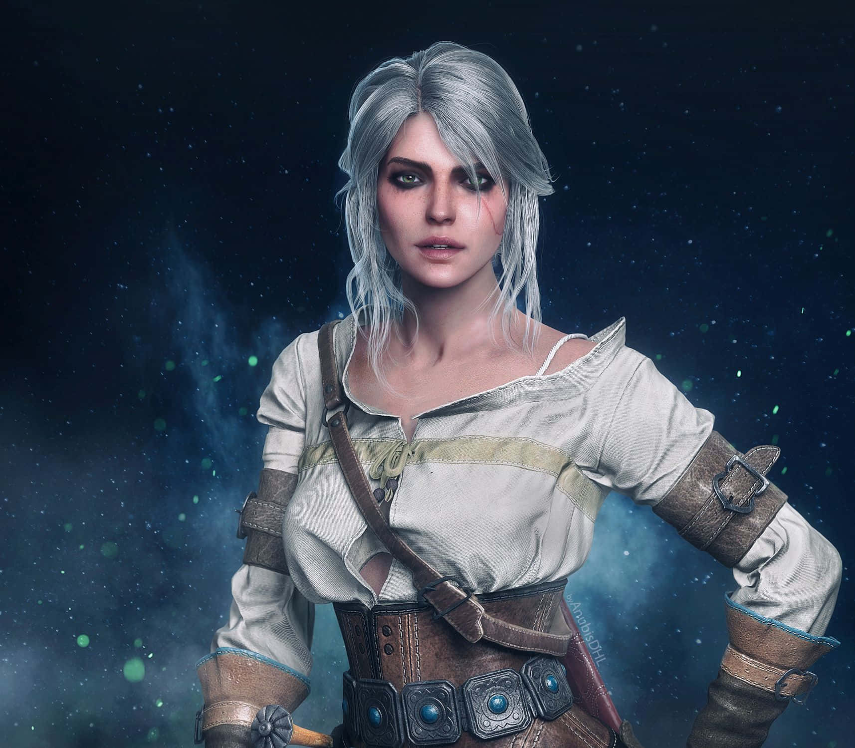 Ciri The Witcher Portrait Wallpaper