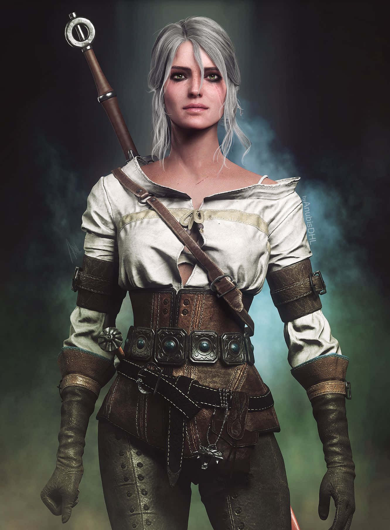 Ciri Witcher Character Portrait Wallpaper