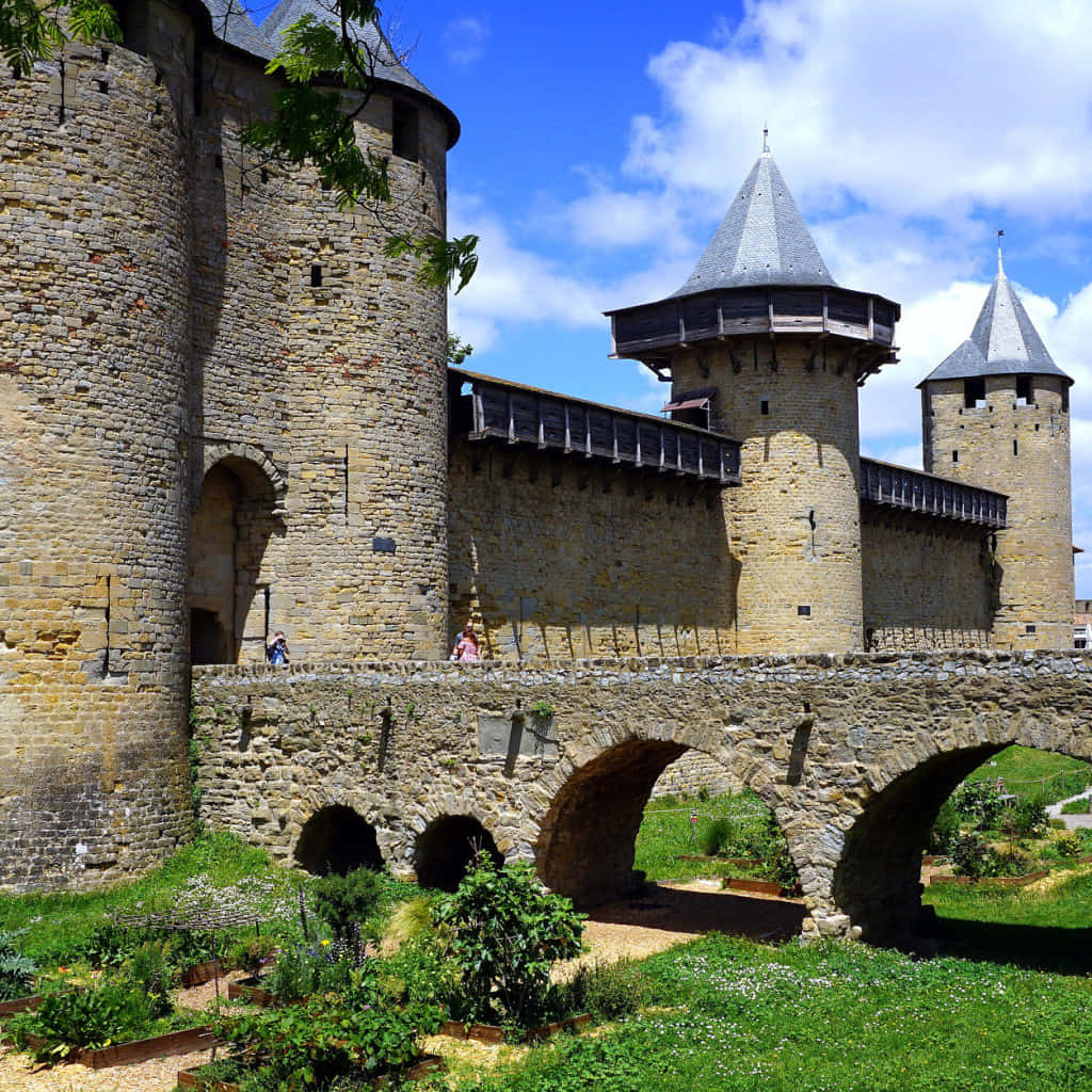 Cite De Carcassonne In France Entrance Wallpaper