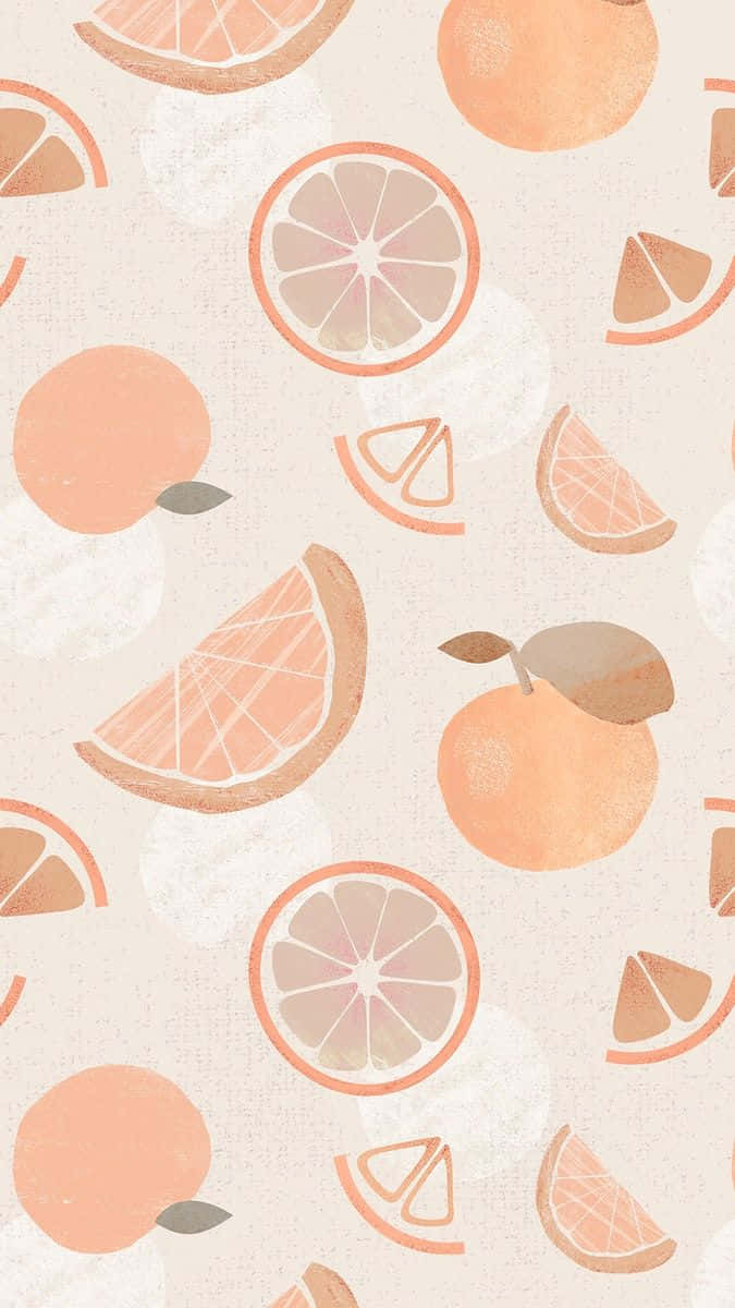 Citrus_ Pattern_ Fruit_ Aesthetic.jpg Wallpaper