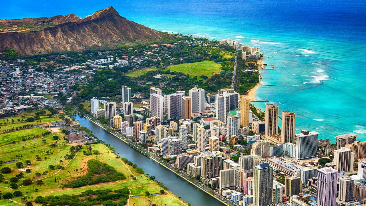 City In Oahu Island Wallpaper