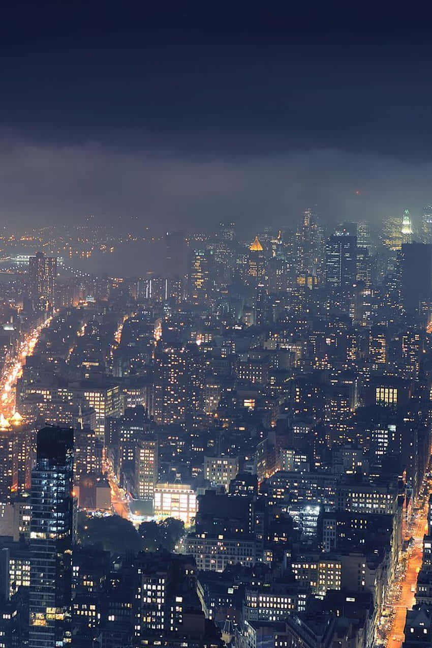 City_ Night_ Lights_ Aerial_ View.jpg Wallpaper