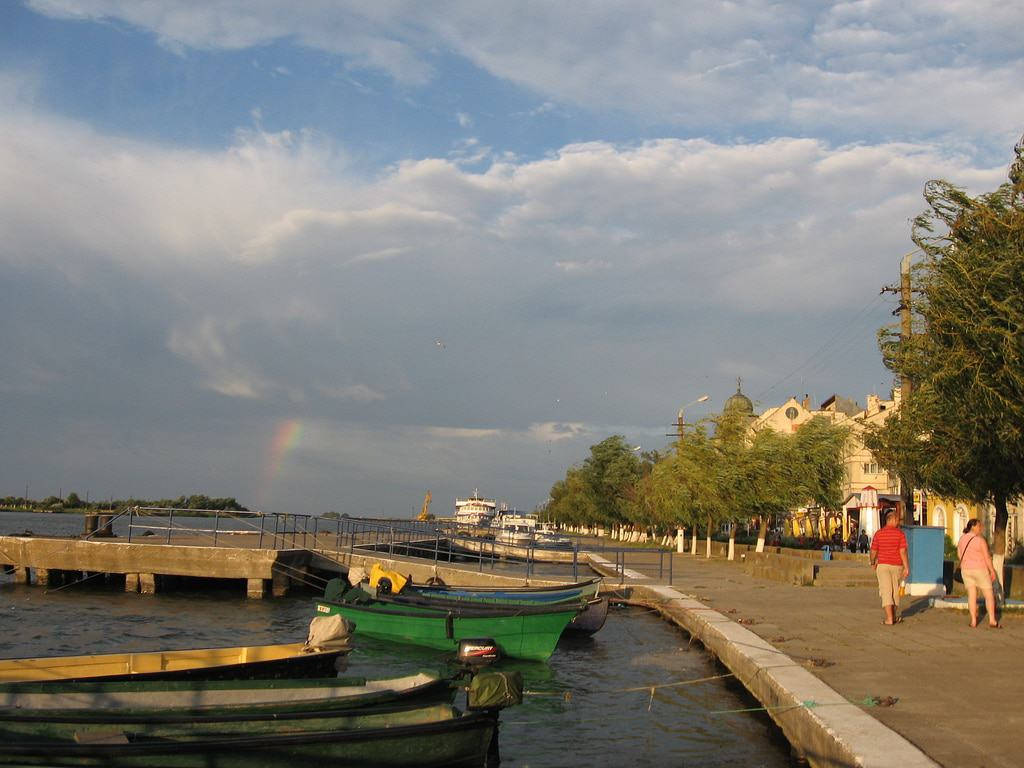 Cityscape Of Sulina, Romania Wallpaper