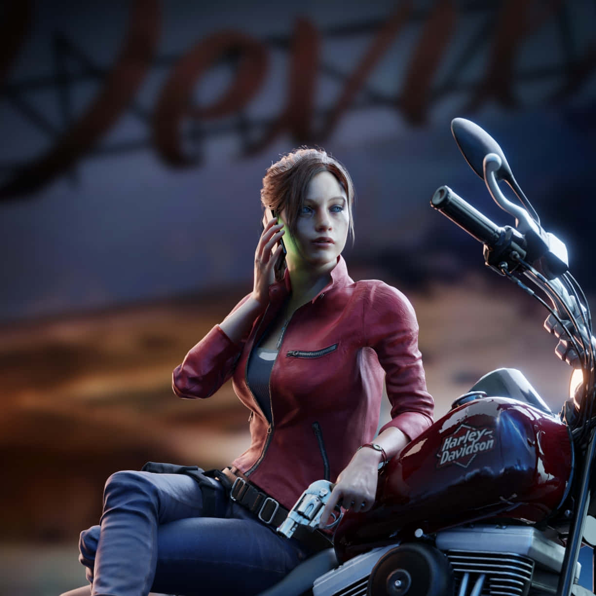 Claire Redfield - Fearless Survivor Wallpaper