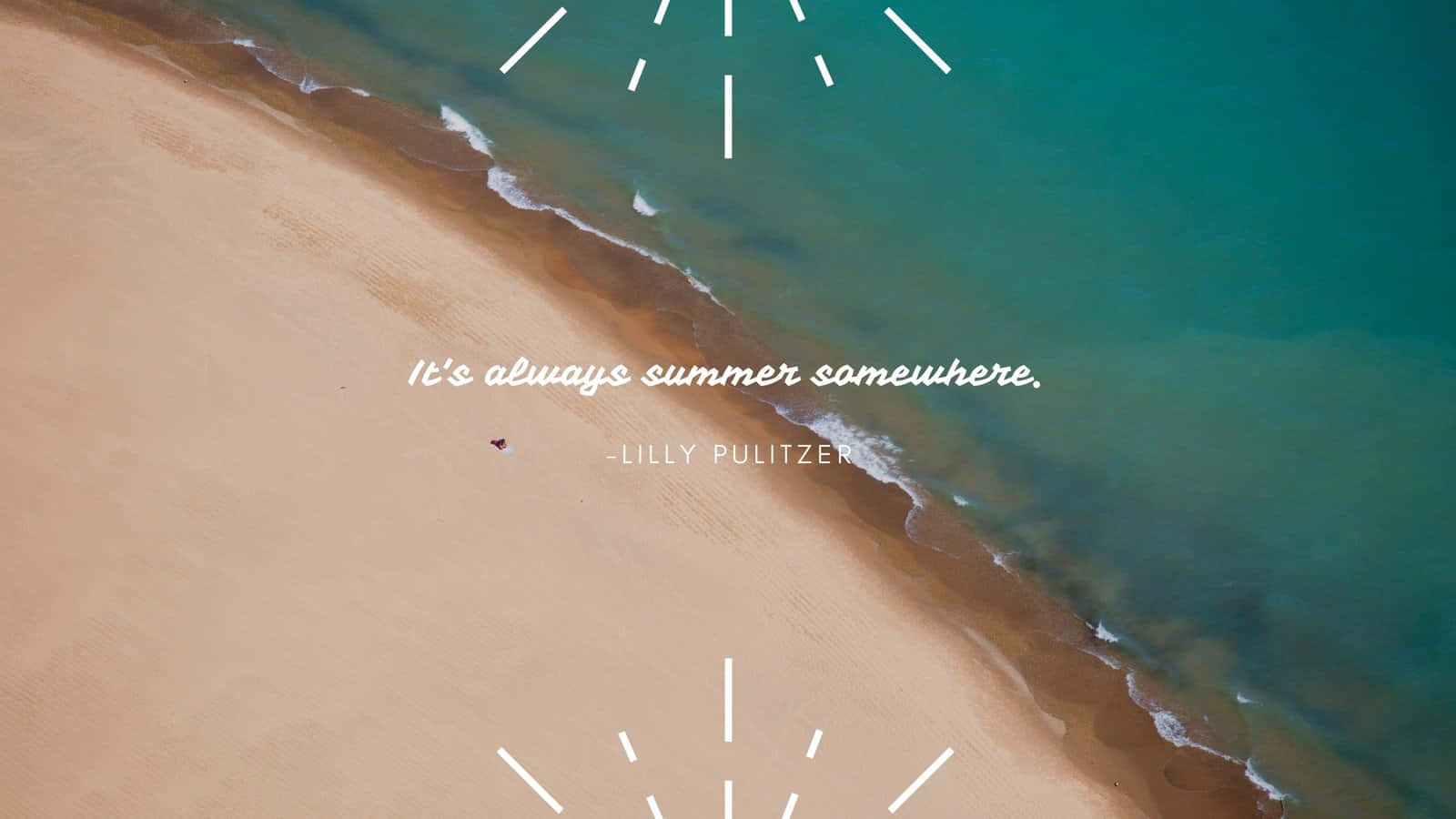 Clarity And Focus With A Stylish Summer Aesthetic Laptop Wallpaper