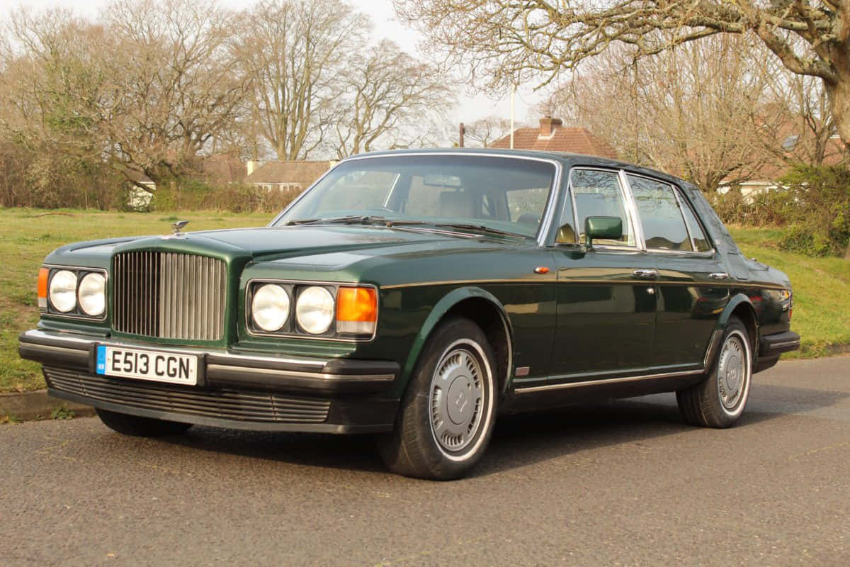 Classic Bentley Turbo R Green Wallpaper