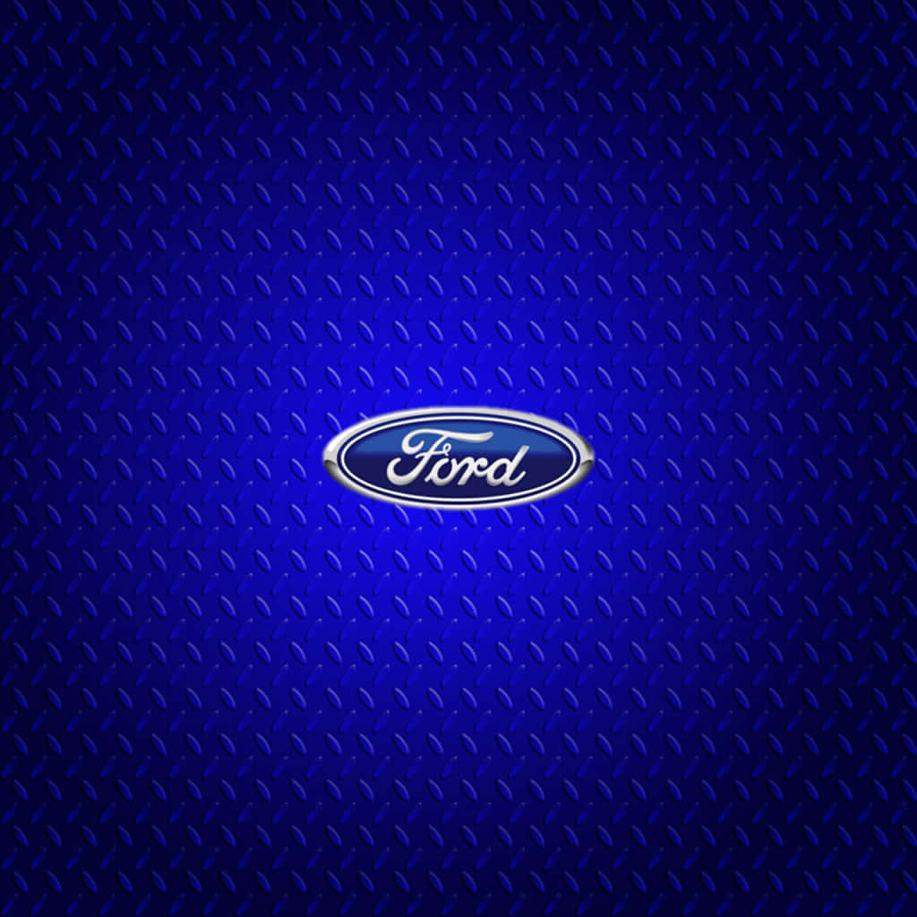 Classic Ford Logo On A Dark Background Wallpaper