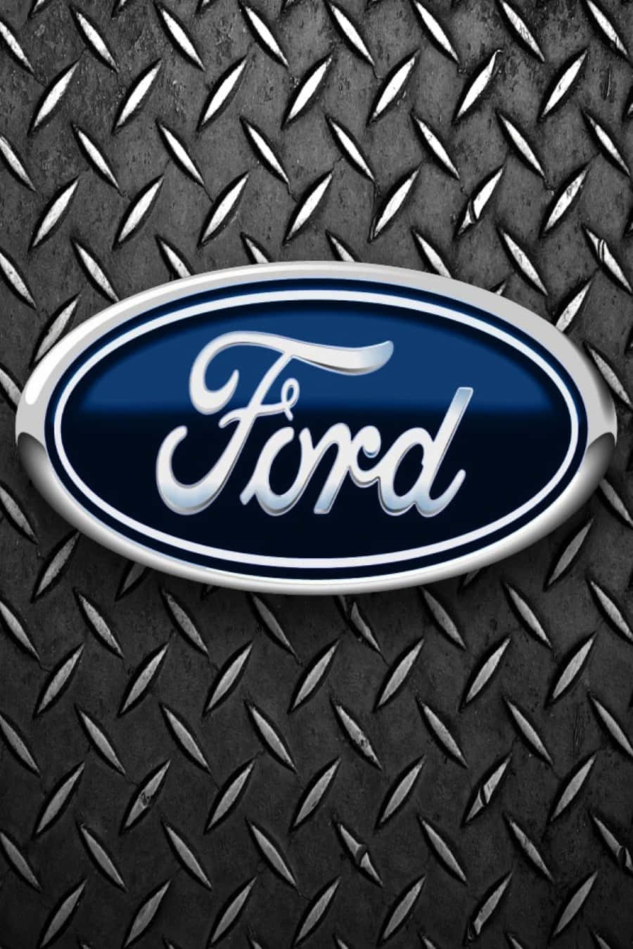 Classic Ford Logo On A Pristine Background Wallpaper