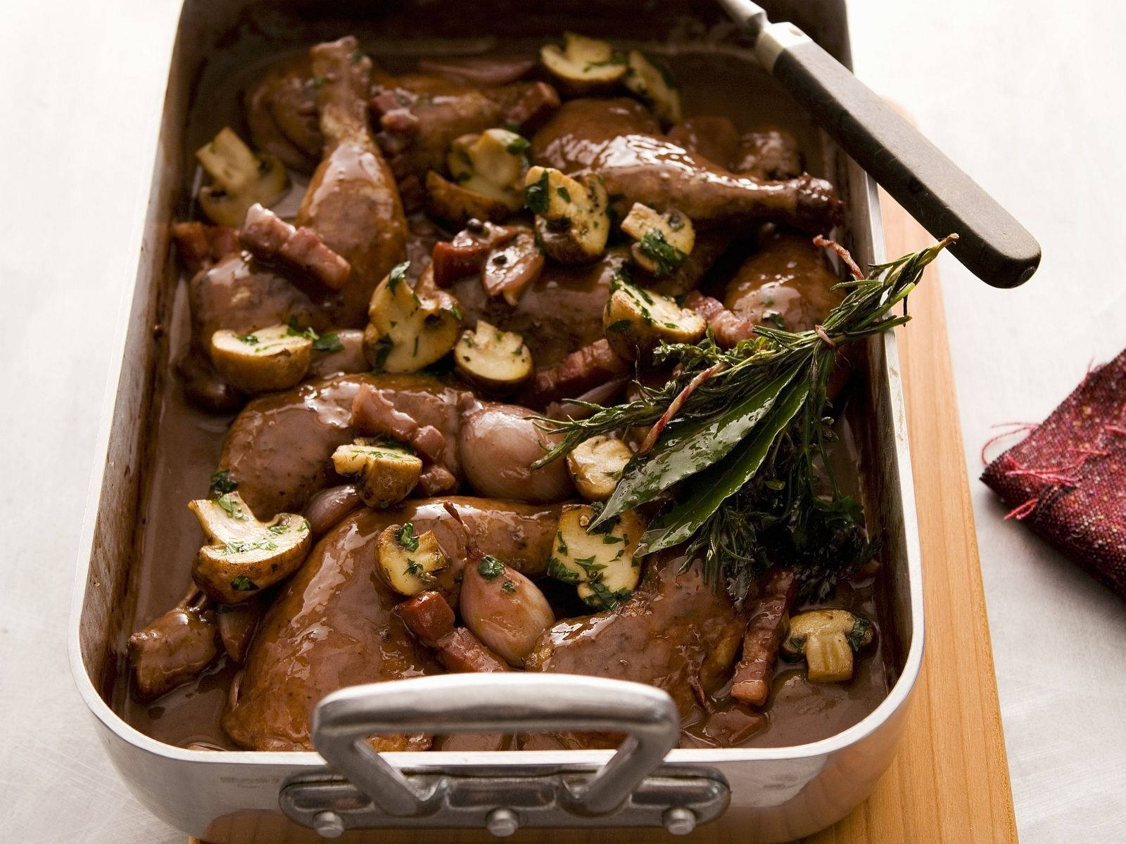 Classic French Cuisine- Coq Au Vin Wallpaper