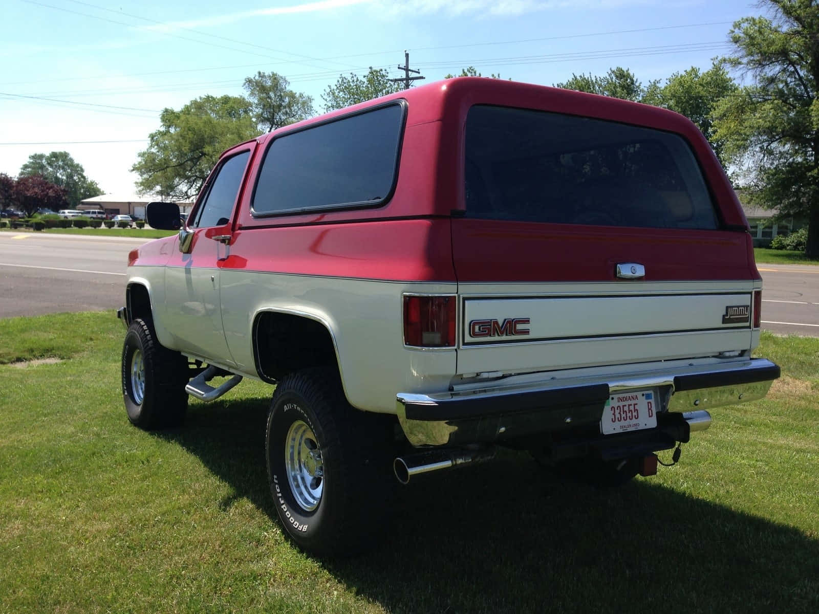 Classic Gmc Jimmy In The Wilderness Wallpaper