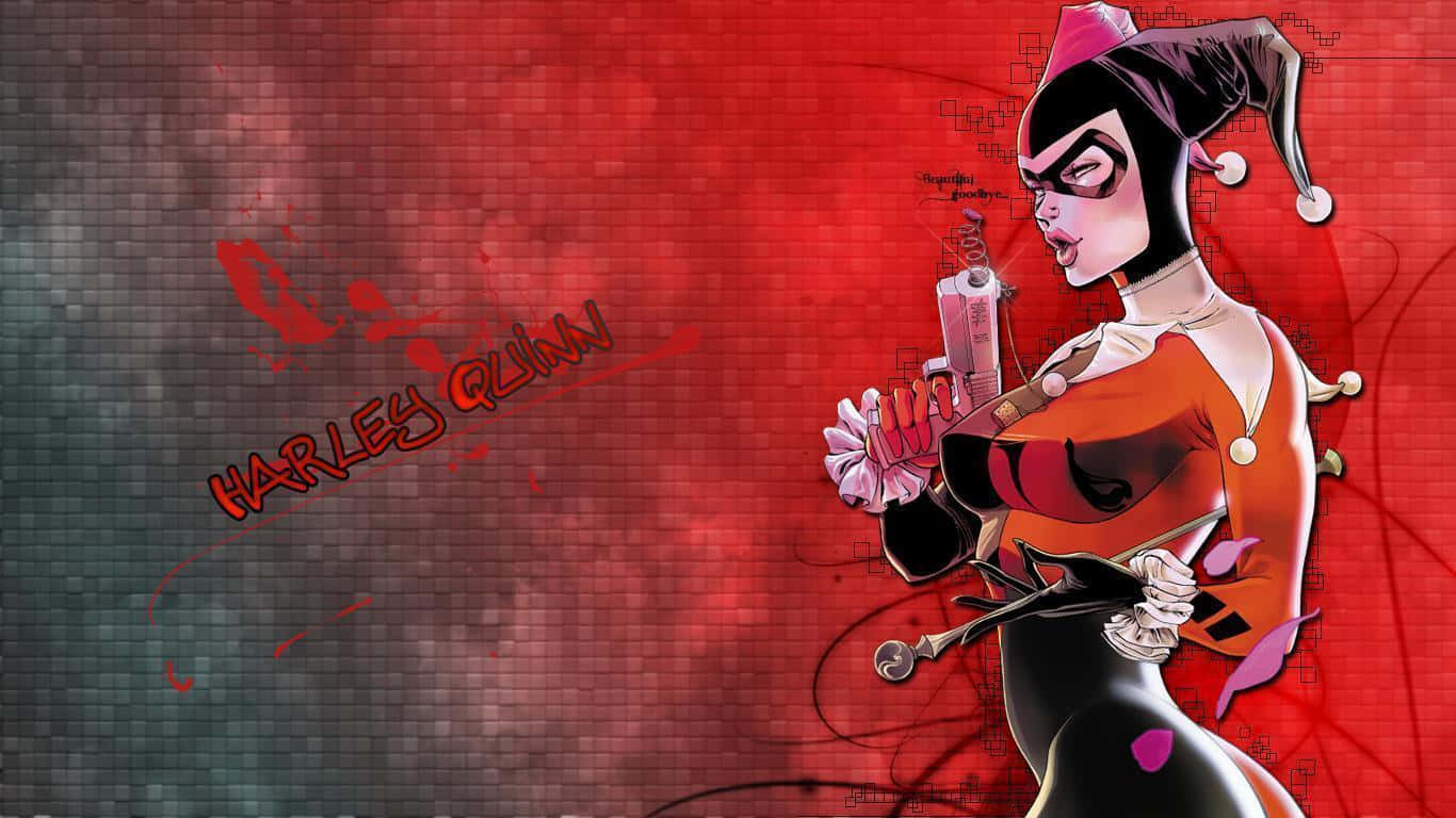 Classic Harley Quinn Animated Style Wallpaper