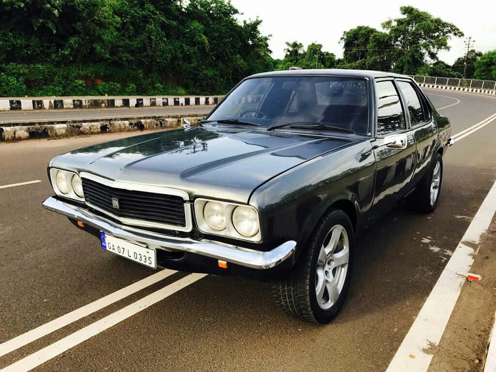 Classic Hindustan Motors' Ambassador Car In Pristine Condition Wallpaper