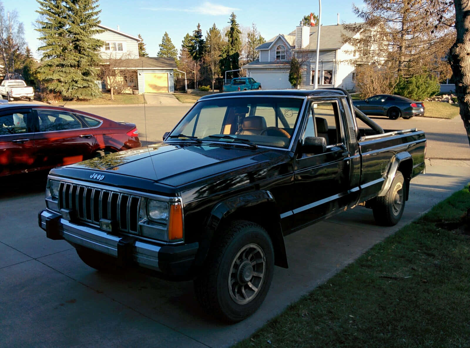 Classic Jeep Comanche On Off-road Adventure Wallpaper