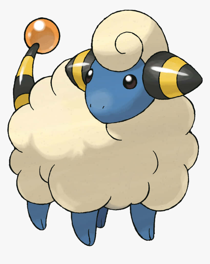 Classic Mareep Character Design Wallpaper