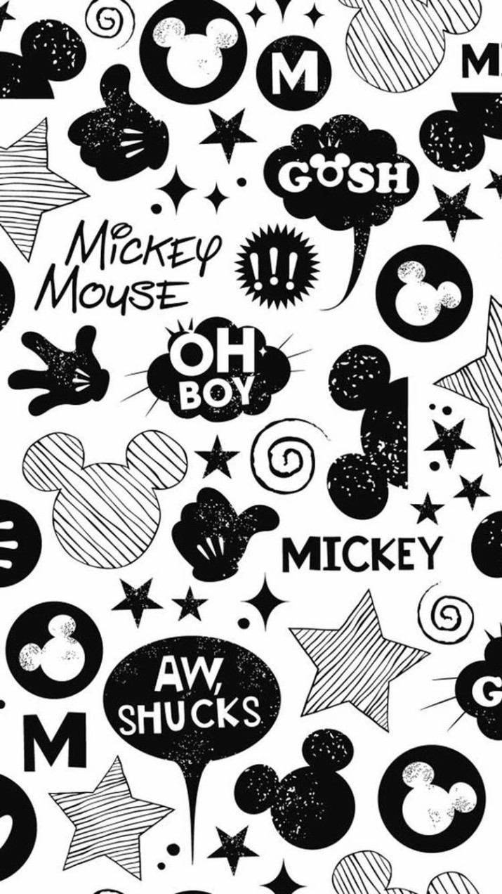 Classic Mickey Mouse Symbolizing Fun And Adventure Wallpaper