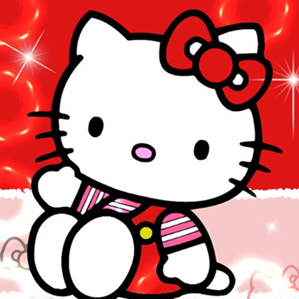 Classic Red Hello Kitty Wallpaper Wallpaper