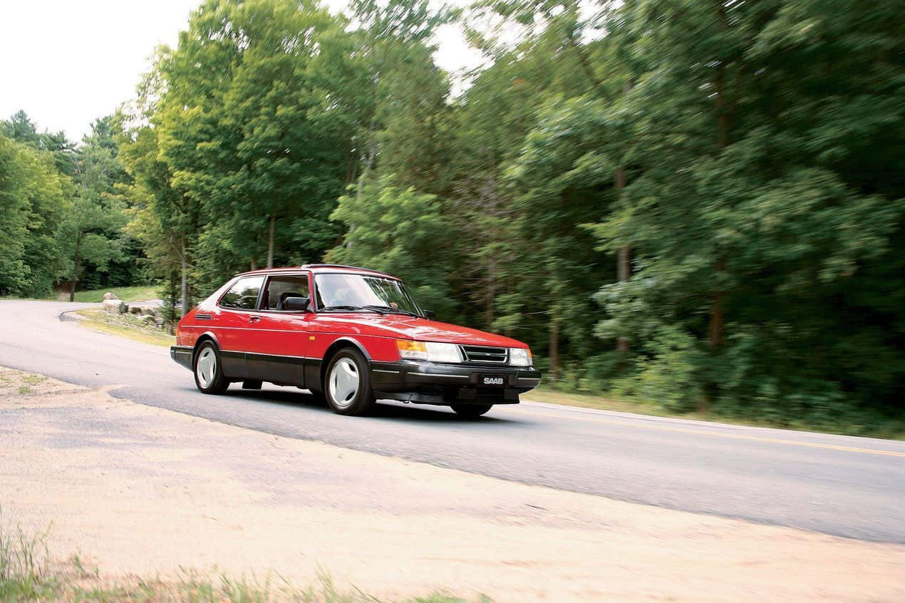 Classic Saab 900 Turbo In Pristine Condition Wallpaper