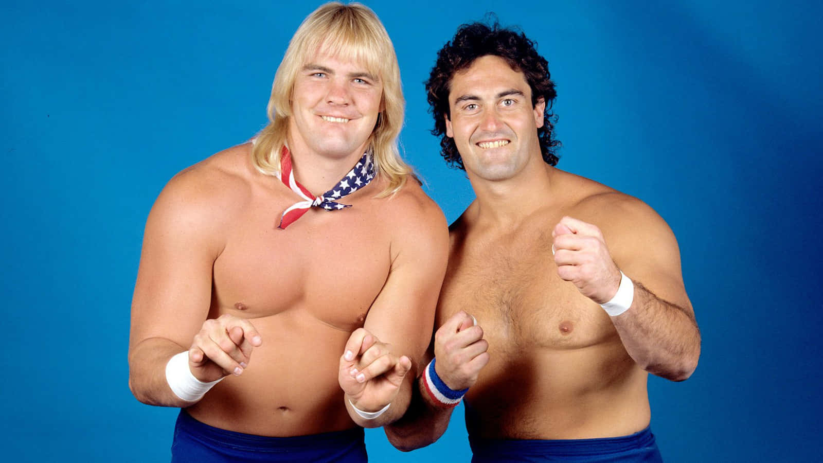 Classic Wrestling Tag Team Pose Wallpaper