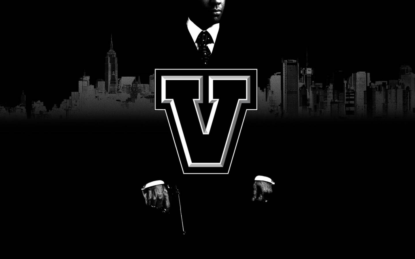 Classy Letter V Wallpaper