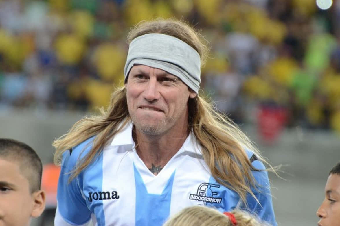 Claudio Caniggia Argentina Strip Wallpaper