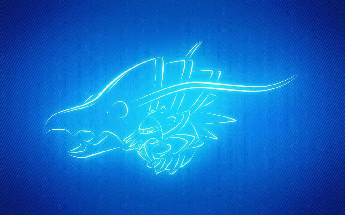 Clawitzer Neon Silhouette Wallpaper