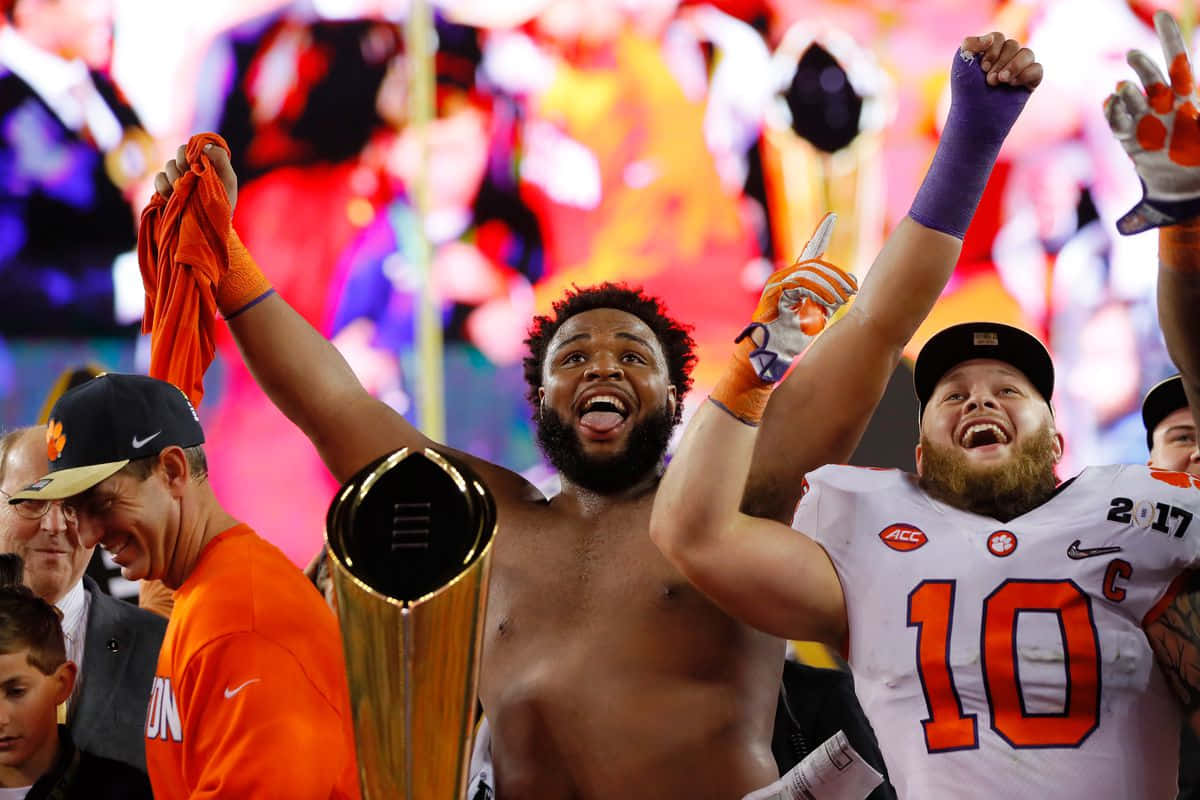 Clemson Tigers Celebration Victory Wallpaper