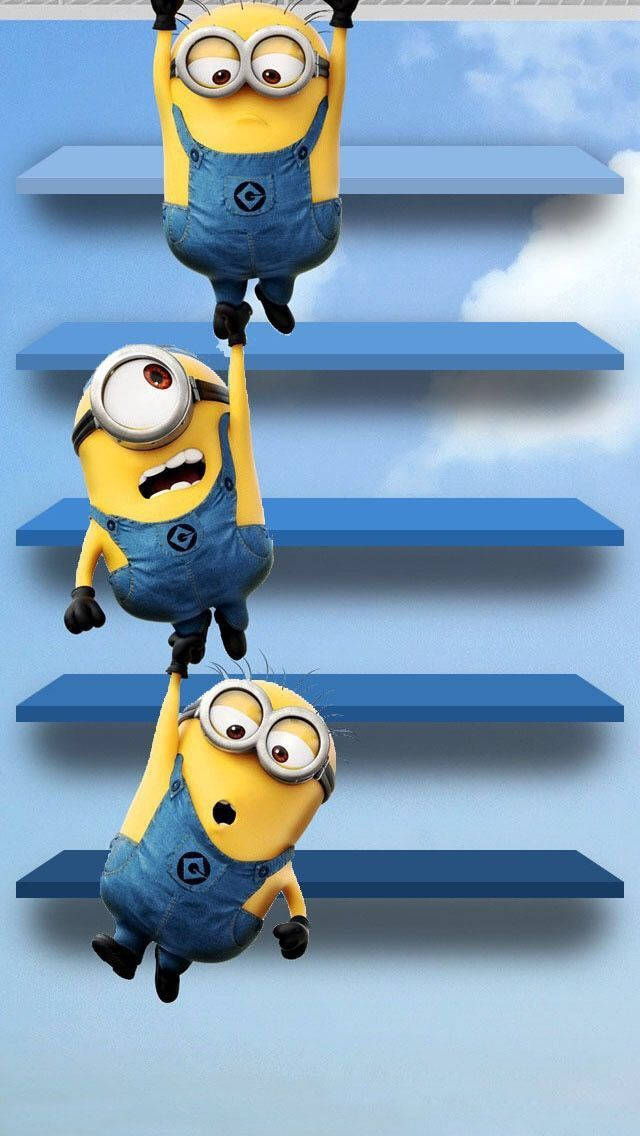 Climbing Minions Iphone 11 Wallpaper