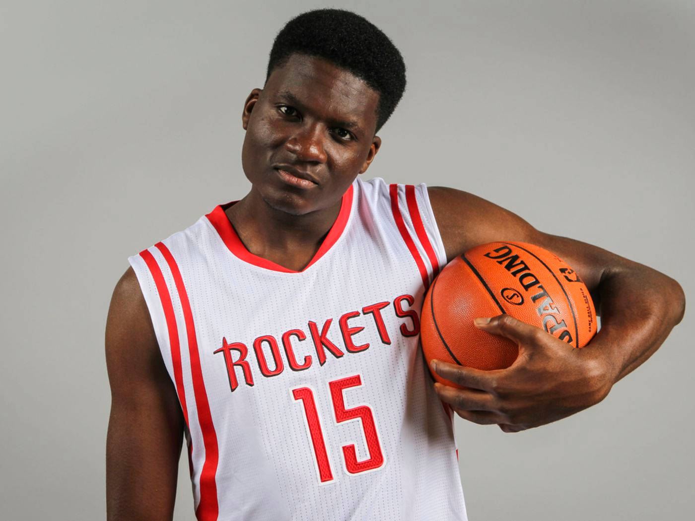 Clint Capela Poses For Rockets' Photoshoot Wallpaper