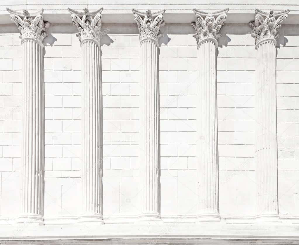 Close-up Detail Of Maison Carrée Wall Panels Wallpaper