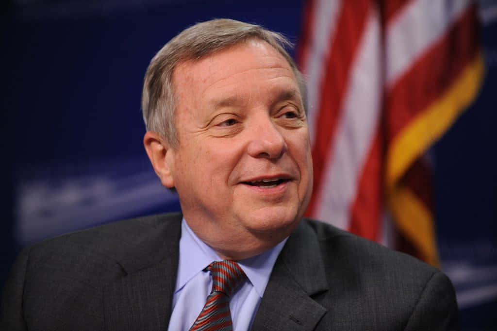 Close-up Portrait Of Richard Durbin With A Smiling Expression Wallpaper