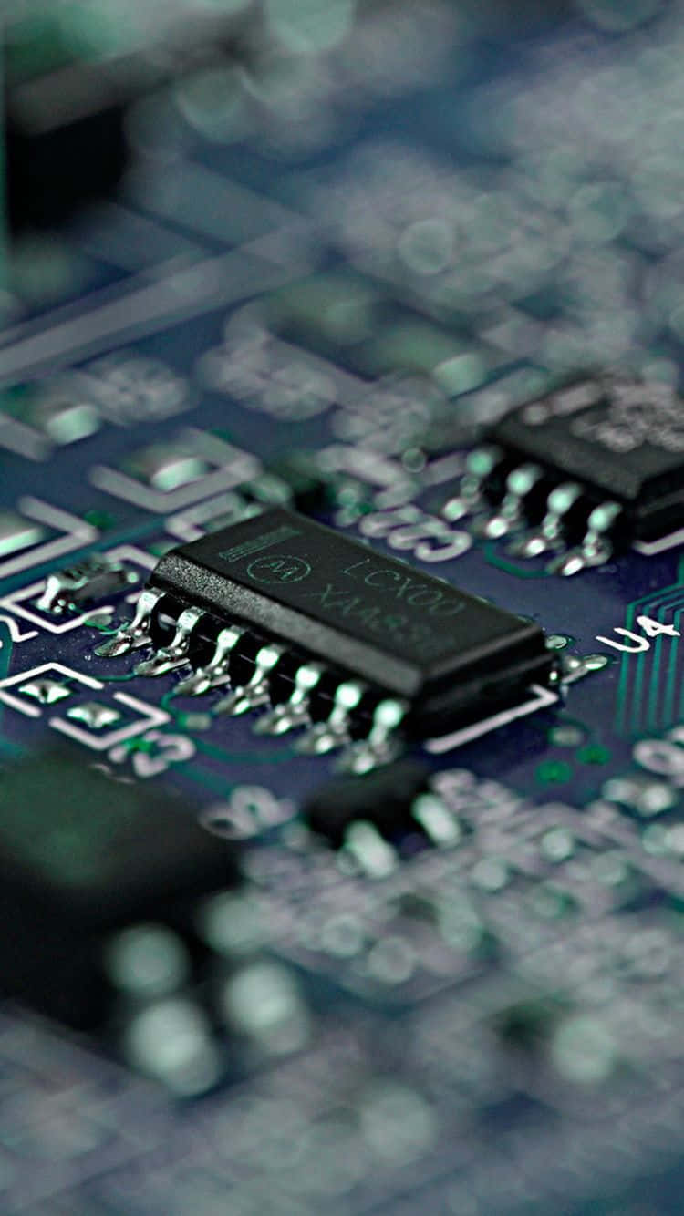 Close Upi Phone Circuit Board Wallpaper