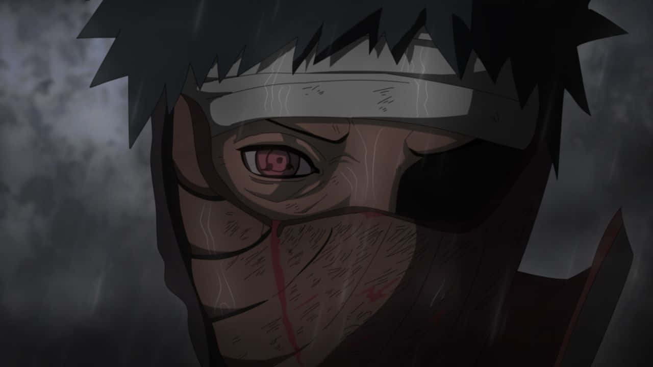 Closeup View Of Obito Mask Wallpaper