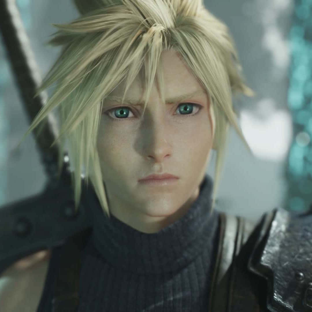 Cloud Strife Close Up Portrait Wallpaper