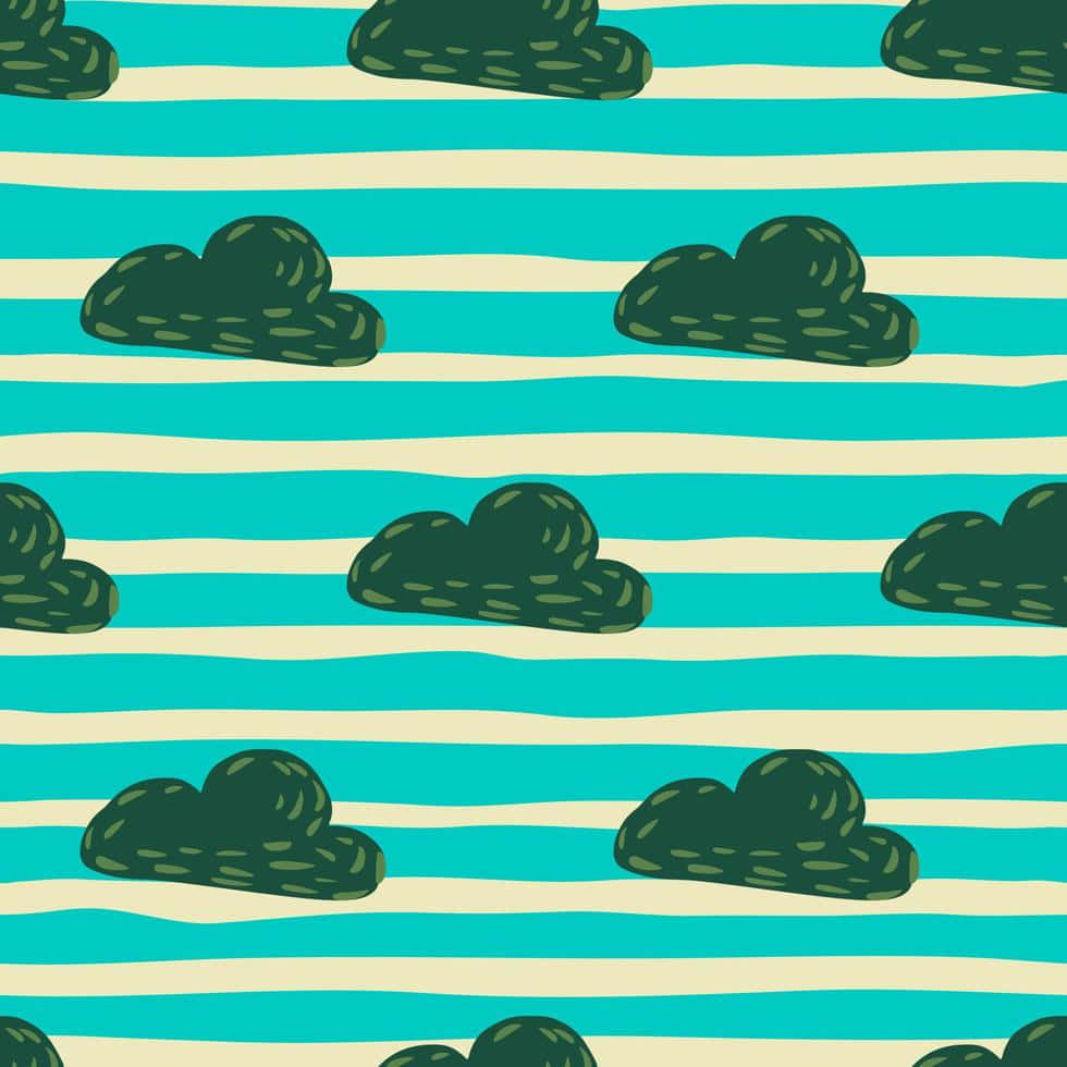 Clouds_and_ Stripes_ Pattern Wallpaper