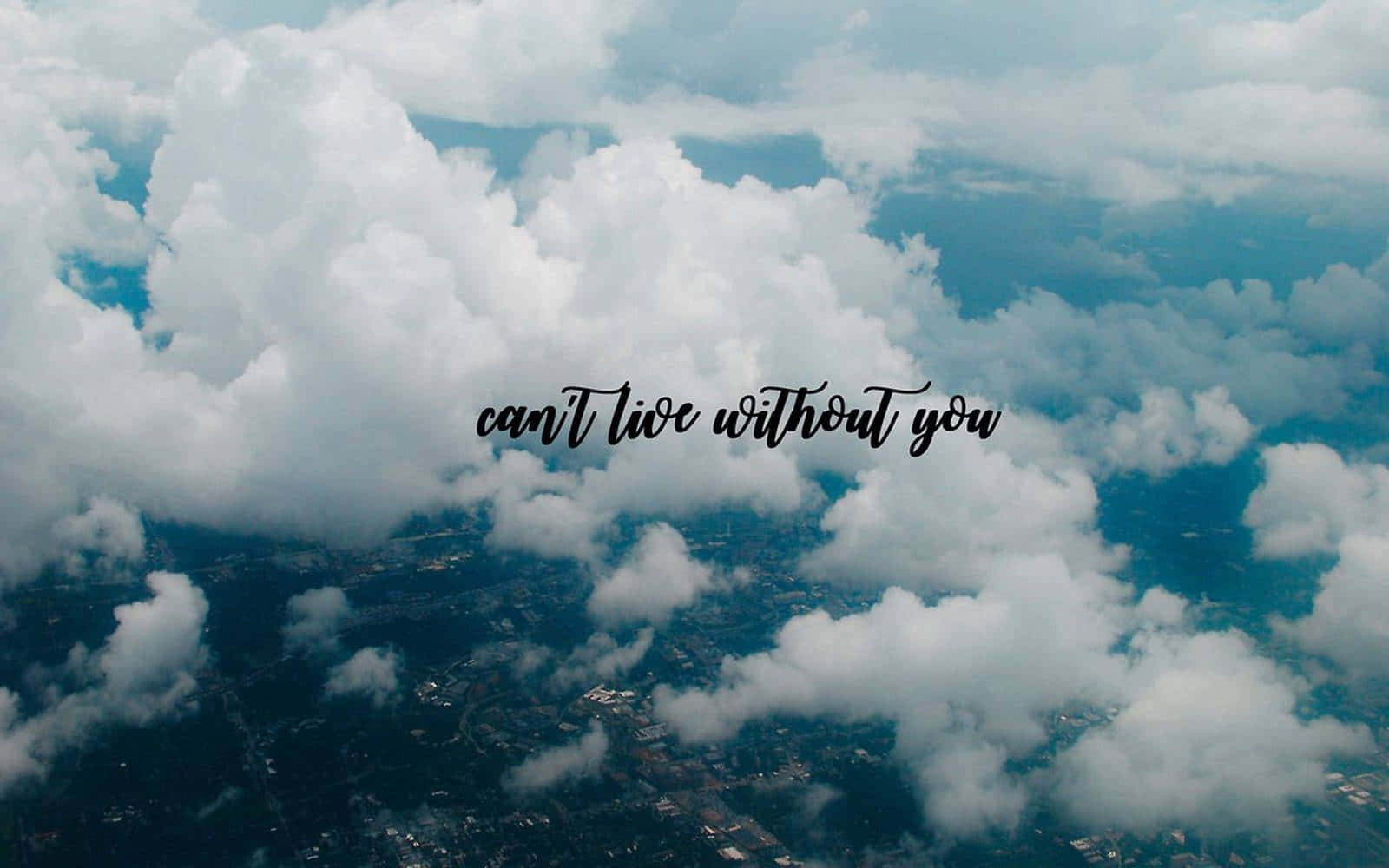 Cloudy_ Sky_ Love_ Message Wallpaper