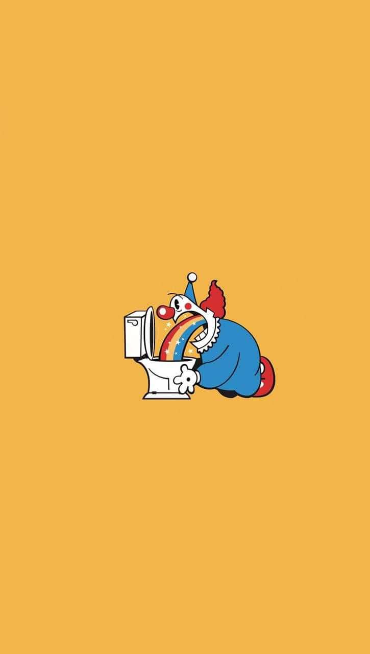 Clown Humor Illustration Wallpaper