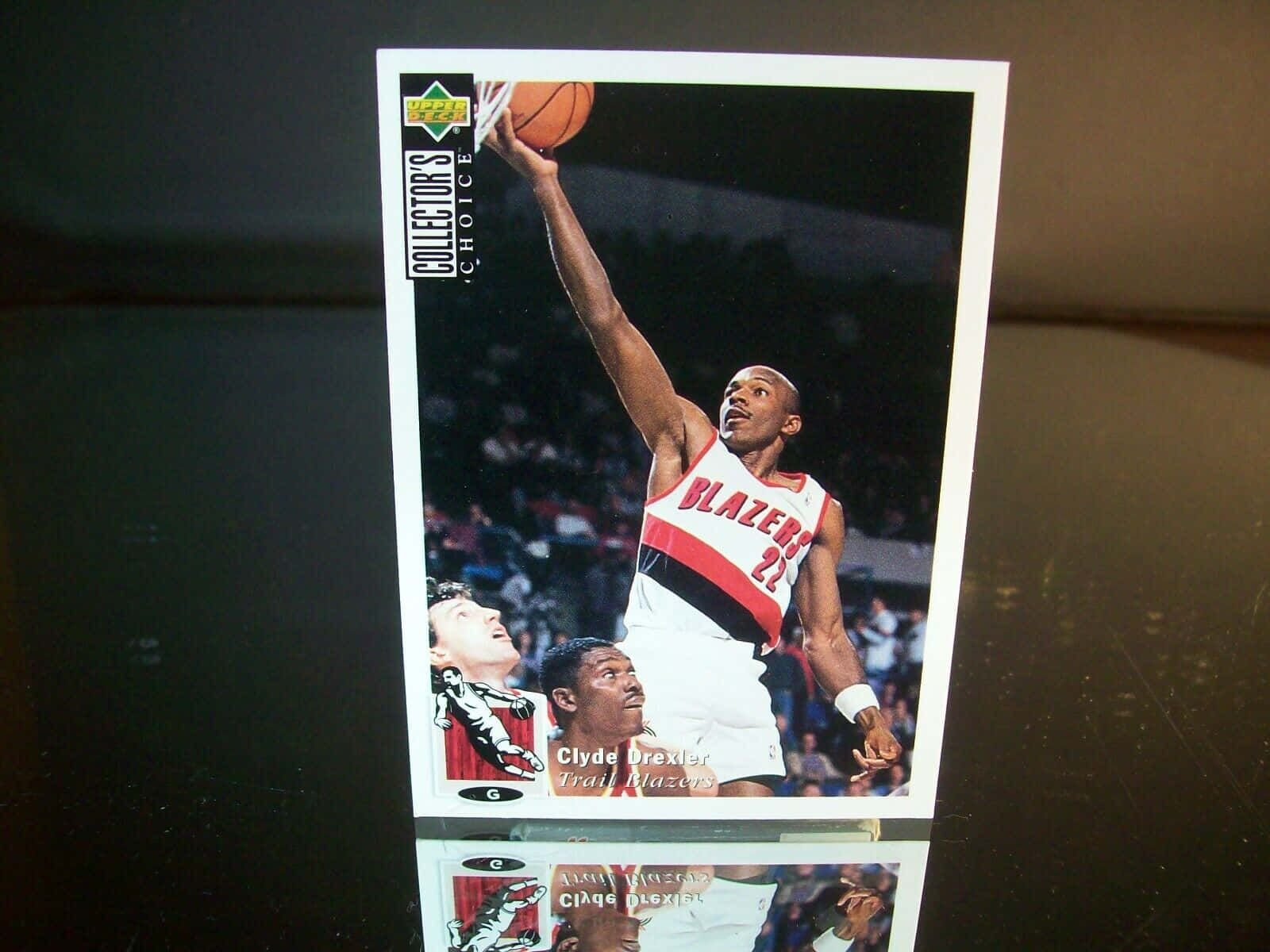 Clyde Drexler Collectors Choice Nba Photo Card Wallpaper