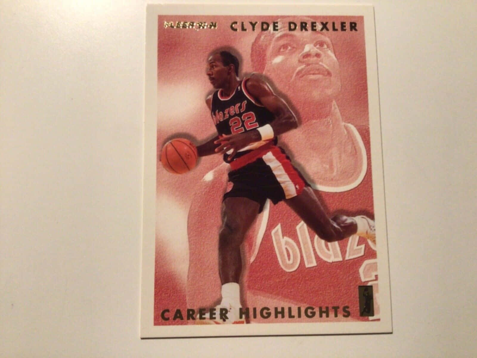 Clyde Drexler Trail Blazers Nba Poster Wallpaper