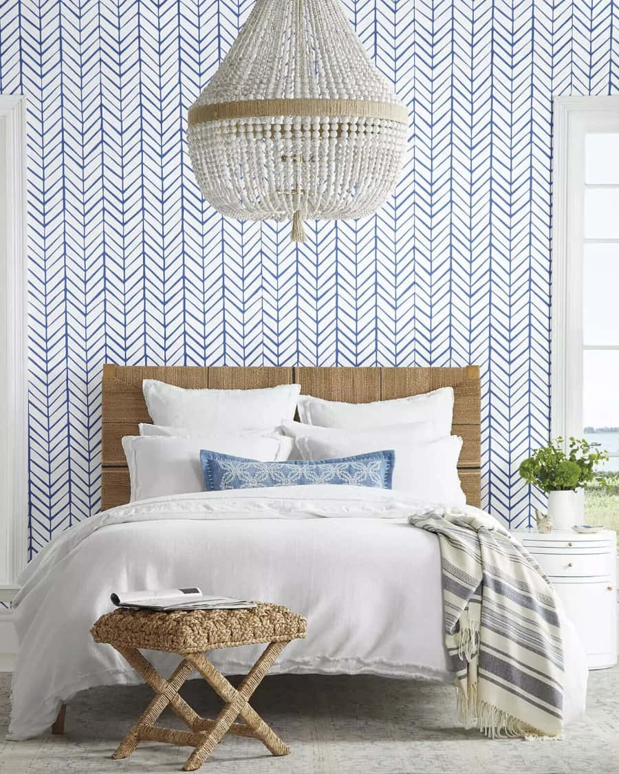 Coastal Chic Bedroom Decor Wallpaper