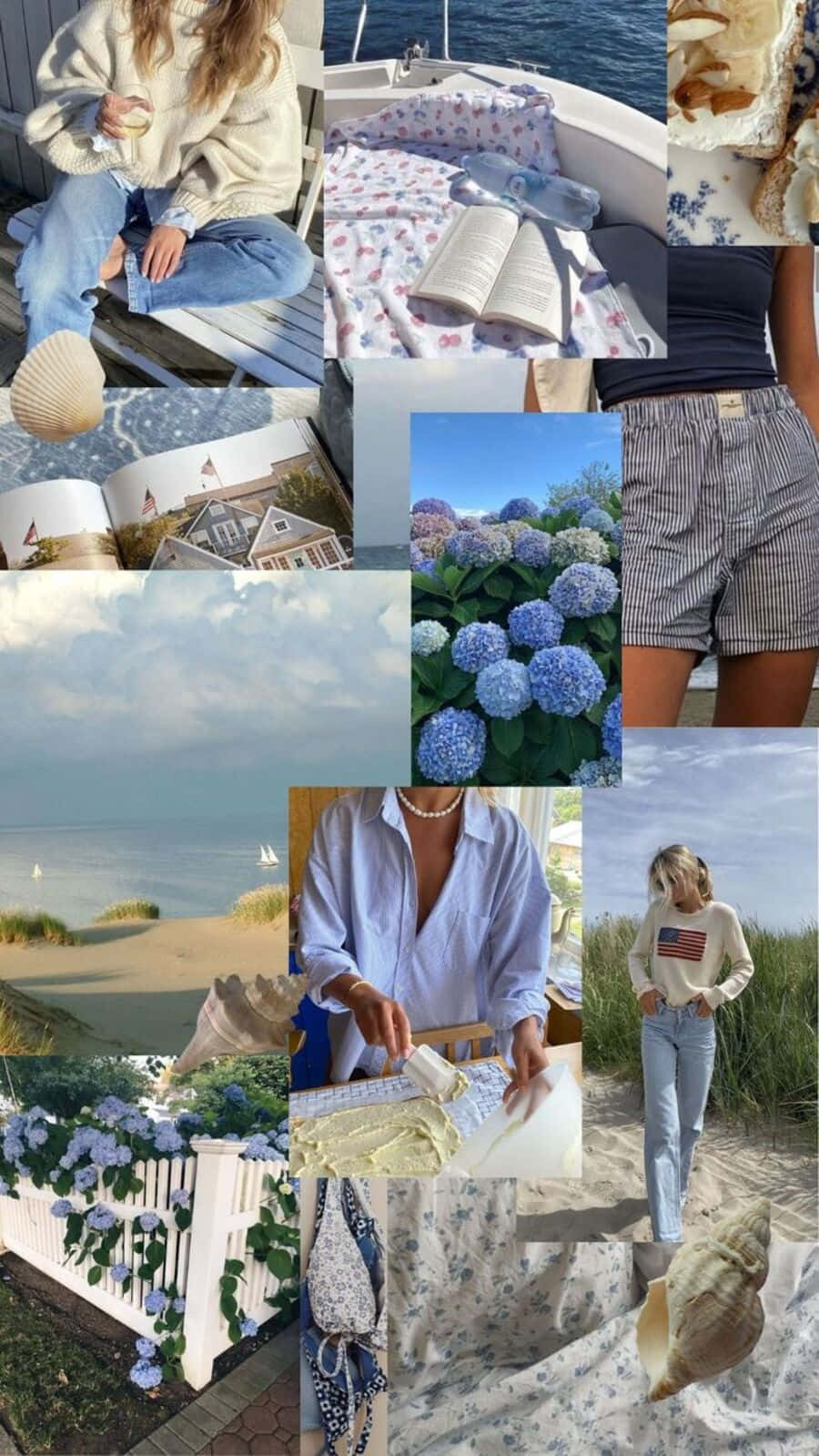 Coastal Granddaughter Aesthetic Collage.jpg Wallpaper