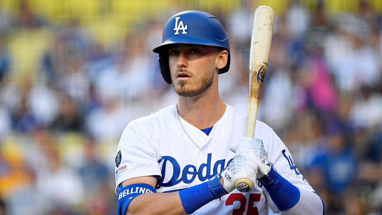 Cody Bellinger With Bat Wallpaper