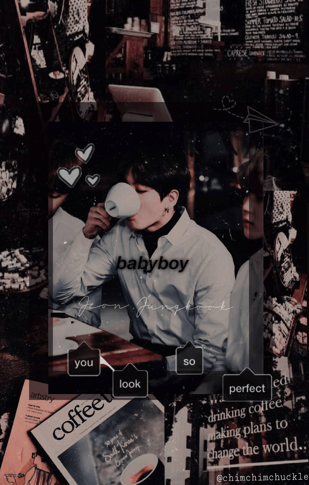 Coffee Lover Jungkook Aesthetic Wallpaper