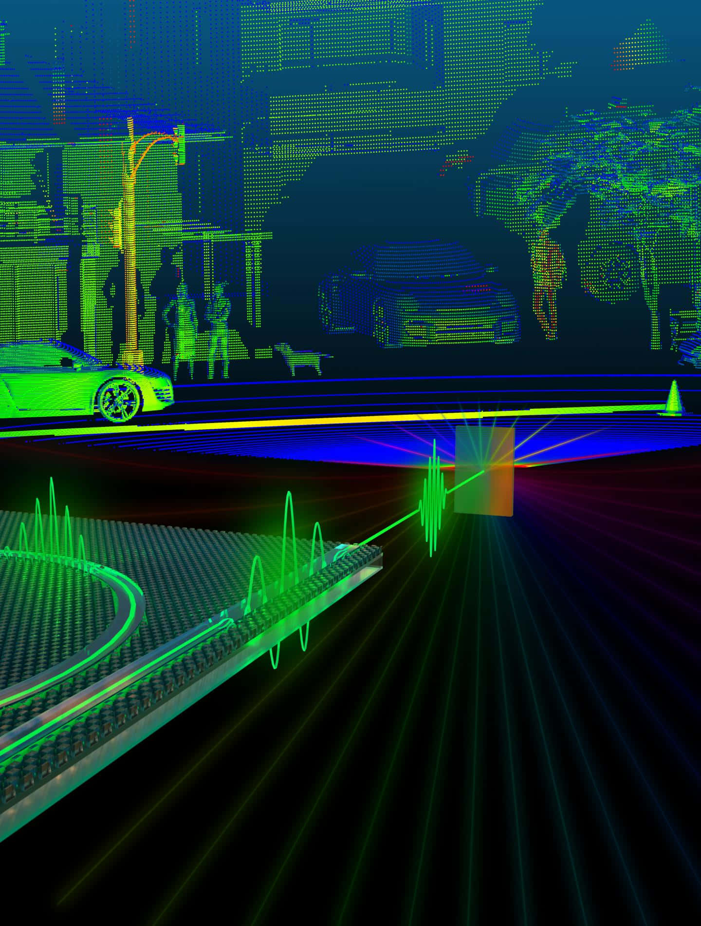 Coherent Lidar Waves Wallpaper