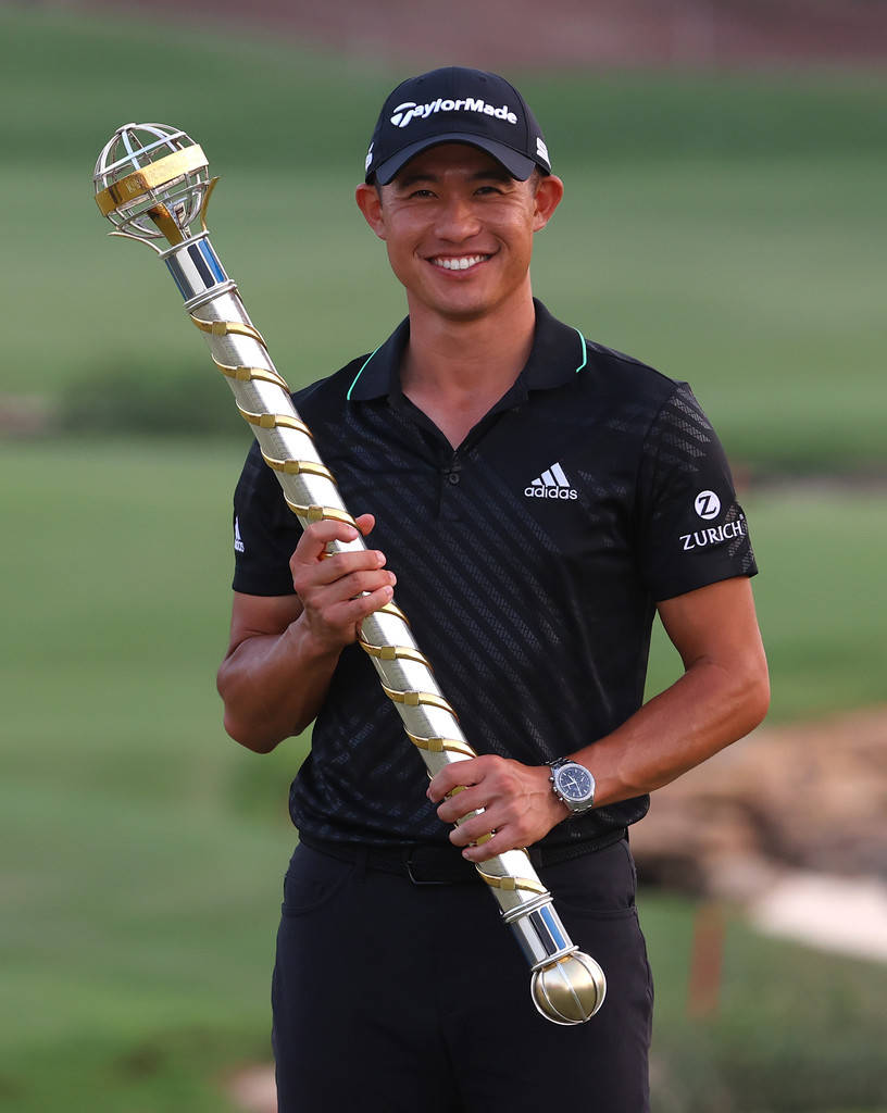 Collin Morikawa Holding A Staff Award Wallpaper