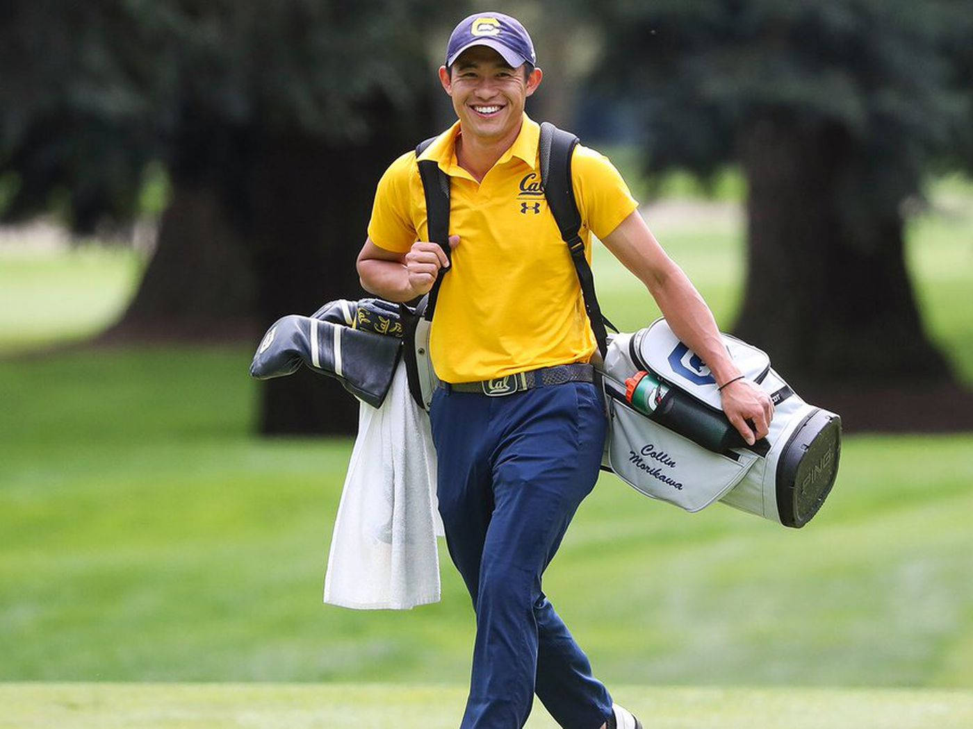 Collin Morikawa With His Sports Equipment Wallpaper