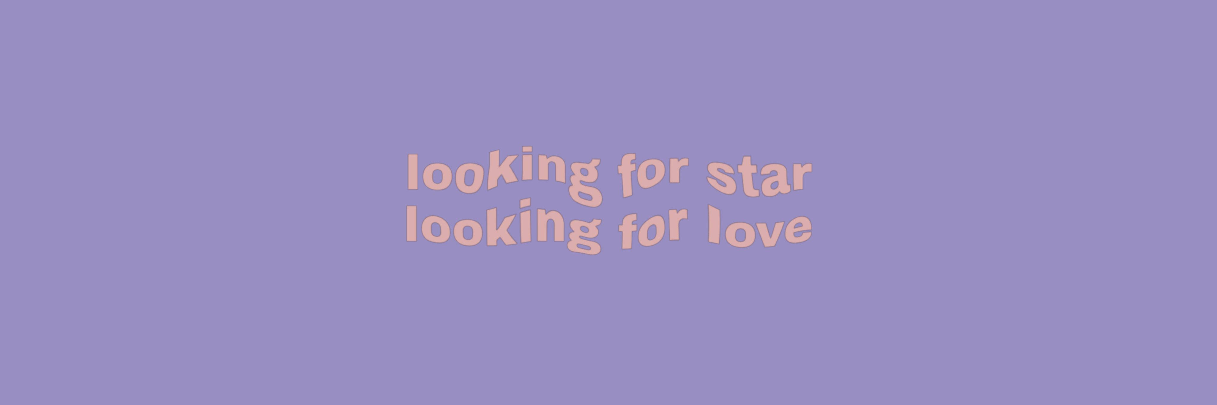 Color Purple With Star 1117 Lyrics Twitter Header Wallpaper