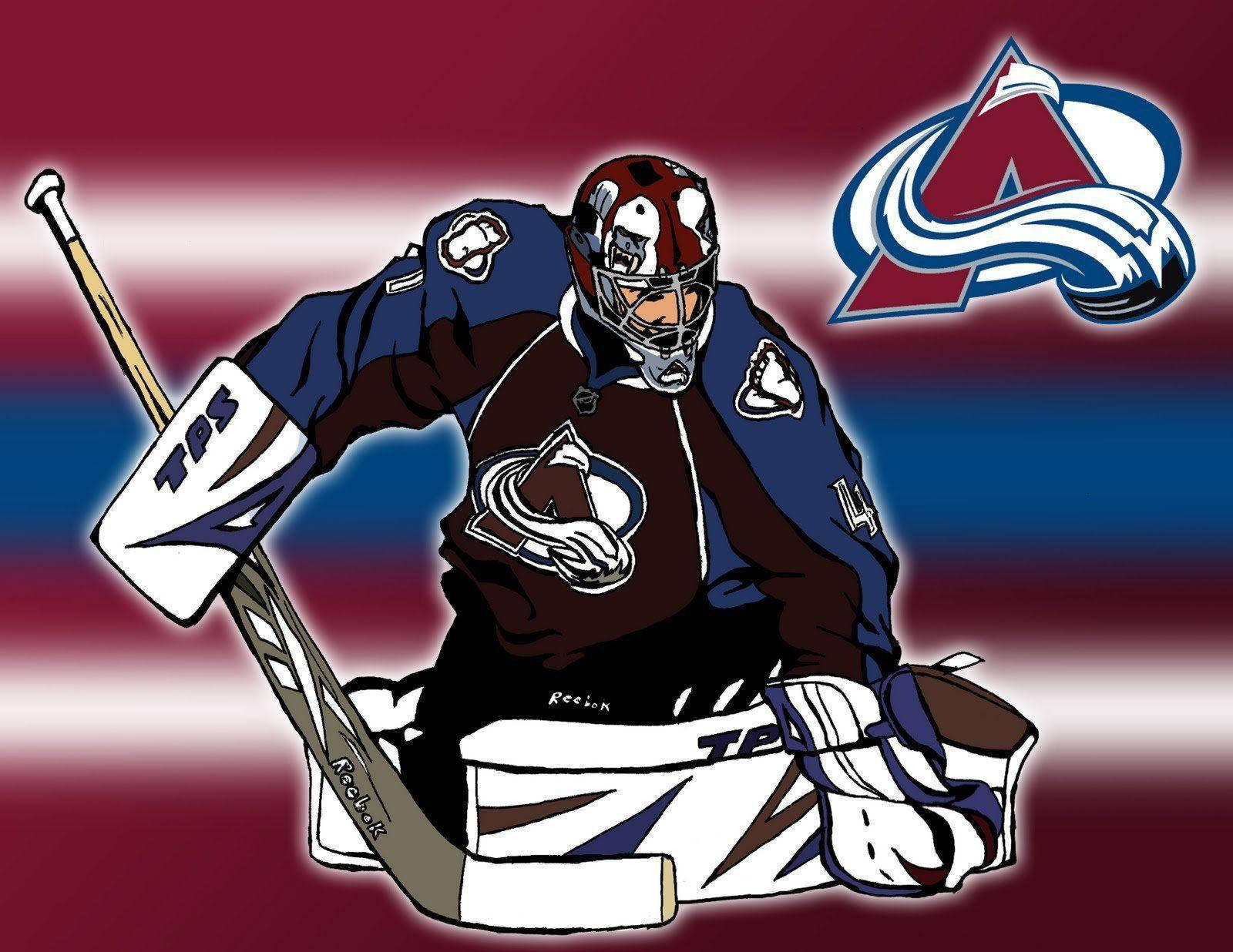 Colorado Avalanche Vector Art Wallpaper